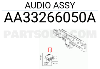 Hyundai / KIA AA33266050A AUDIO ASSY