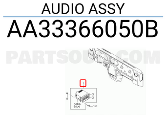 Hyundai / KIA AA33366050B AUDIO ASSY
