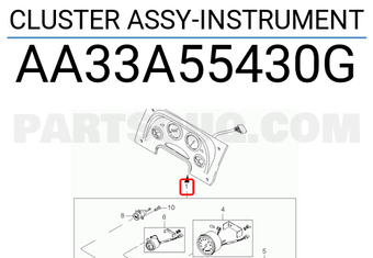 Hyundai / KIA AA33A55430G CLUSTER ASSY-INSTRUMENT