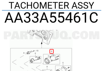 Hyundai / KIA AA33A55461C TACHOMETER ASSY