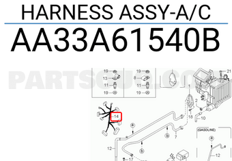 Hyundai / KIA AA33A61540B HARNESS ASSY-A/C