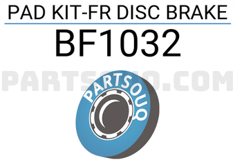 Hyundai / KIA BF1032 PAD KIT-FR DISC BRAKE