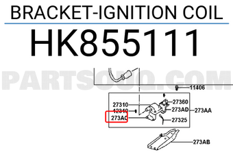 Hyundai / KIA HK855111 BRACKET-IGNITION COIL