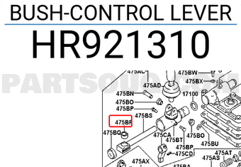 Hyundai / KIA HR921310 BUSH-CONTROL LEVER