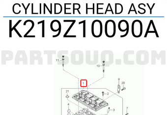 Hyundai / KIA K219Z10090A CYLINDER HEAD ASY