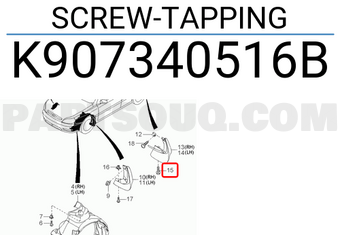 Hyundai / KIA K907340516B SCREW-TAPPING
