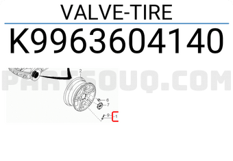 Hyundai / KIA K9963604140 VALVE-TIRE