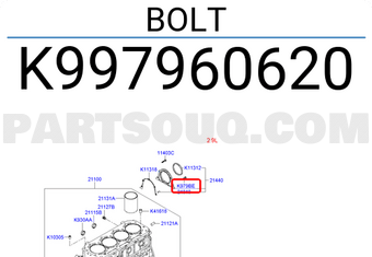 Hyundai / KIA K997960620 BOLT