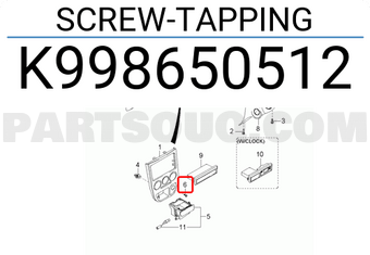 Hyundai / KIA K998650512 SCREW-TAPPING