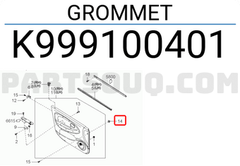 Hyundai / KIA K999100401 GROMMET