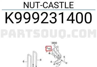 Hyundai / KIA K999231400 NUT-CASTLE