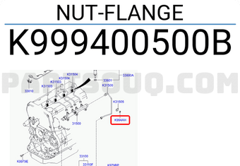 Hyundai / KIA K999400500B NUT-FLANGE