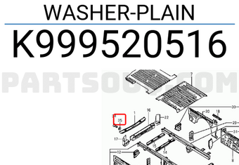 Hyundai / KIA K999520516 WASHER-PLAIN