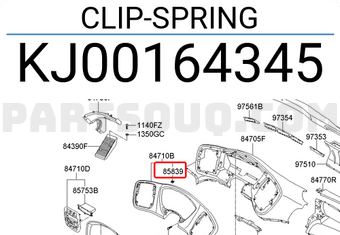 Hyundai / KIA KJ00164345 CLIP-SPRING