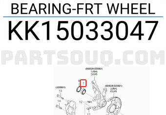 BEARING-FRT WHEEL 51720FD000 | Hyundai / KIA Parts | PartSouq