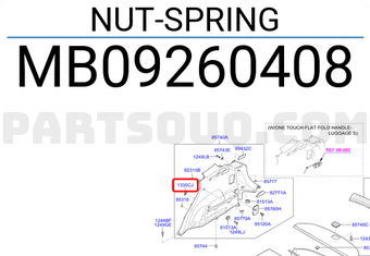 Hyundai / KIA MB09260408 NUT-SPRING