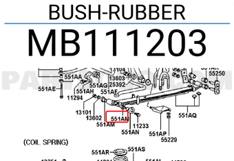 Bushing Rr Susp Spring Mb1113 Mitsubishi Parts Partsouq