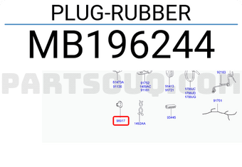 Hyundai / KIA MB196244 PLUG-RUBBER