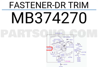 Hyundai / KIA MB374270 FASTENER-DR TRIM