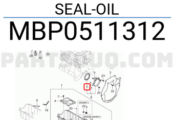 Hyundai / KIA MBP0511312 SEAL-OIL