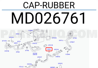 Hyundai / KIA MD026761 CAP-RUBBER