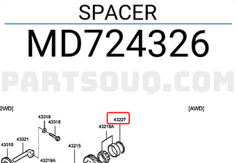 Hyundai / KIA MD724326 SPACER