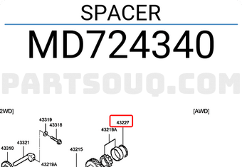 Hyundai / KIA MD724340 SPACER