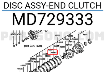 Hyundai / KIA MD729333 DISC ASSY-END CLUTCH