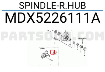 Hyundai / KIA MDX5226111A SPINDLE-R.HUB