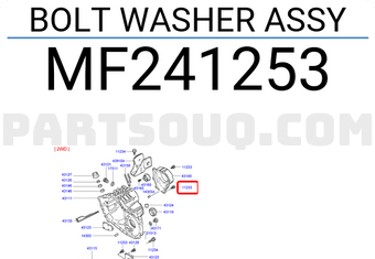 Hyundai / KIA MF241253 BOLT WASHER ASSY