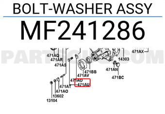Hyundai / KIA MF241286 BOLT-WASHER ASSY