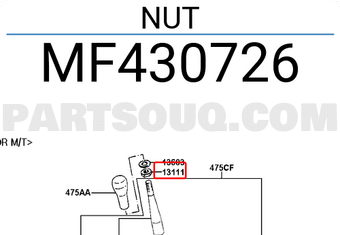 Hyundai / KIA MF430726 NUT