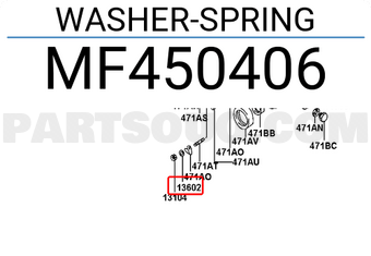 Hyundai / KIA MF450406 WASHER-SPRING