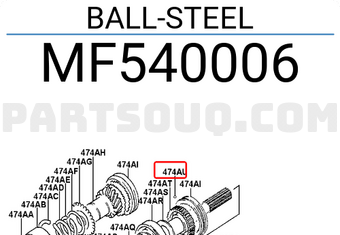 Hyundai / KIA MF540006 BALL-STEEL