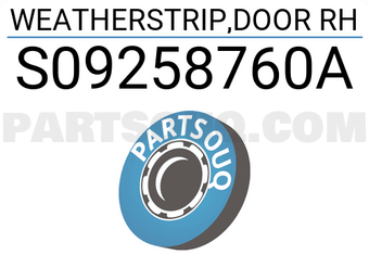 Hyundai / KIA S09258760A WEATHERSTRIP,DOOR RH