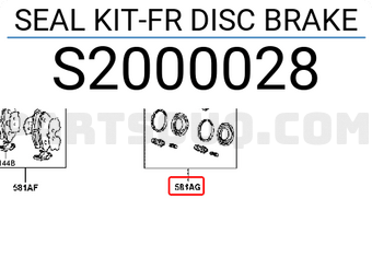 Hyundai / KIA S2000028 SEAL KIT-FR DISC BRAKE