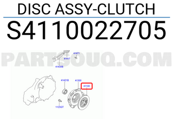 Hyundai / KIA S4110022705 DISC ASSY-CLUTCH
