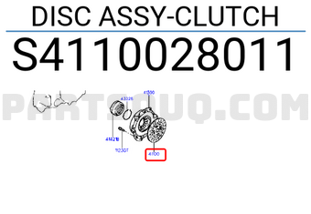 Hyundai / KIA S4110028011 DISC ASSY-CLUTCH