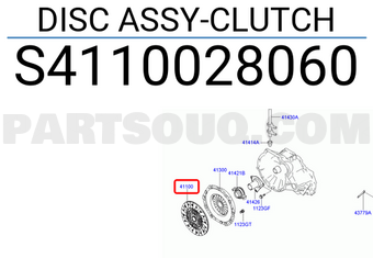 Hyundai / KIA S4110028060 DISC ASSY-CLUTCH