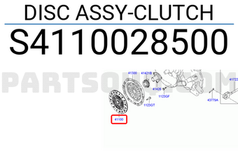 Hyundai / KIA S4110028500 DISC ASSY-CLUTCH