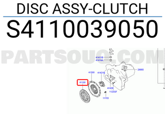 Hyundai / KIA S4110039050 DISC ASSY-CLUTCH
