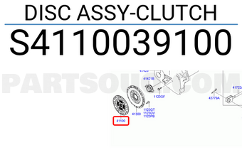 Hyundai / KIA S4110039100 DISC ASSY-CLUTCH