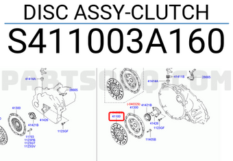 Hyundai / KIA S411003A160 DISC ASSY-CLUTCH