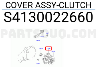 Hyundai / KIA S4130022660 COVER ASSY-CLUTCH