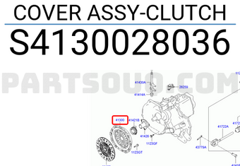 Hyundai / KIA S4130028036 COVER ASSY-CLUTCH