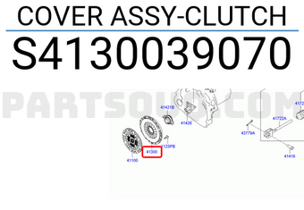 Hyundai / KIA S4130039070 COVER ASSY-CLUTCH