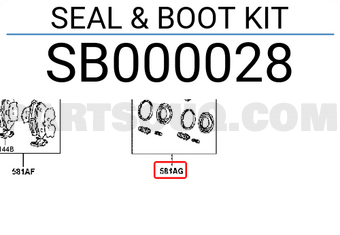 Hyundai / KIA SB000028 SEAL & BOOT KIT