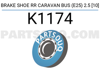 IBK Automotive K1174 BRAKE SHOE RR CARAVAN BUS (E25) 2.5 [10]