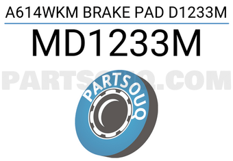 INTIMA MD1233M A614WKM BRAKE PAD D1233M
