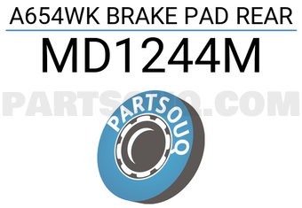 INTIMA MD1244M A654WK BRAKE PAD REAR
